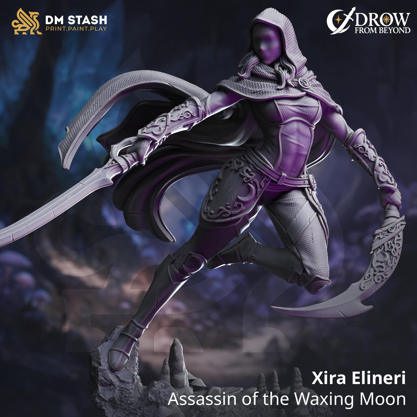Xira Elineri - Assassin of the Waxing Moon | DM Stash | Drow From Beyond