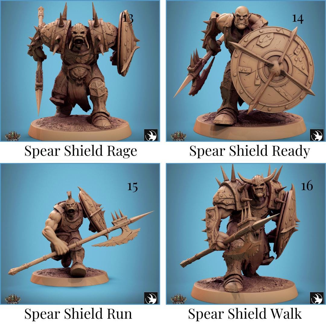 Pack Infantry Orcs | 21 Styles | Rescale | Cliffside Orcs