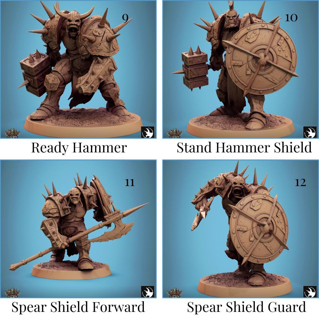 Pack Infantry Orcs | 21 Styles | Rescale | Cliffside Orcs