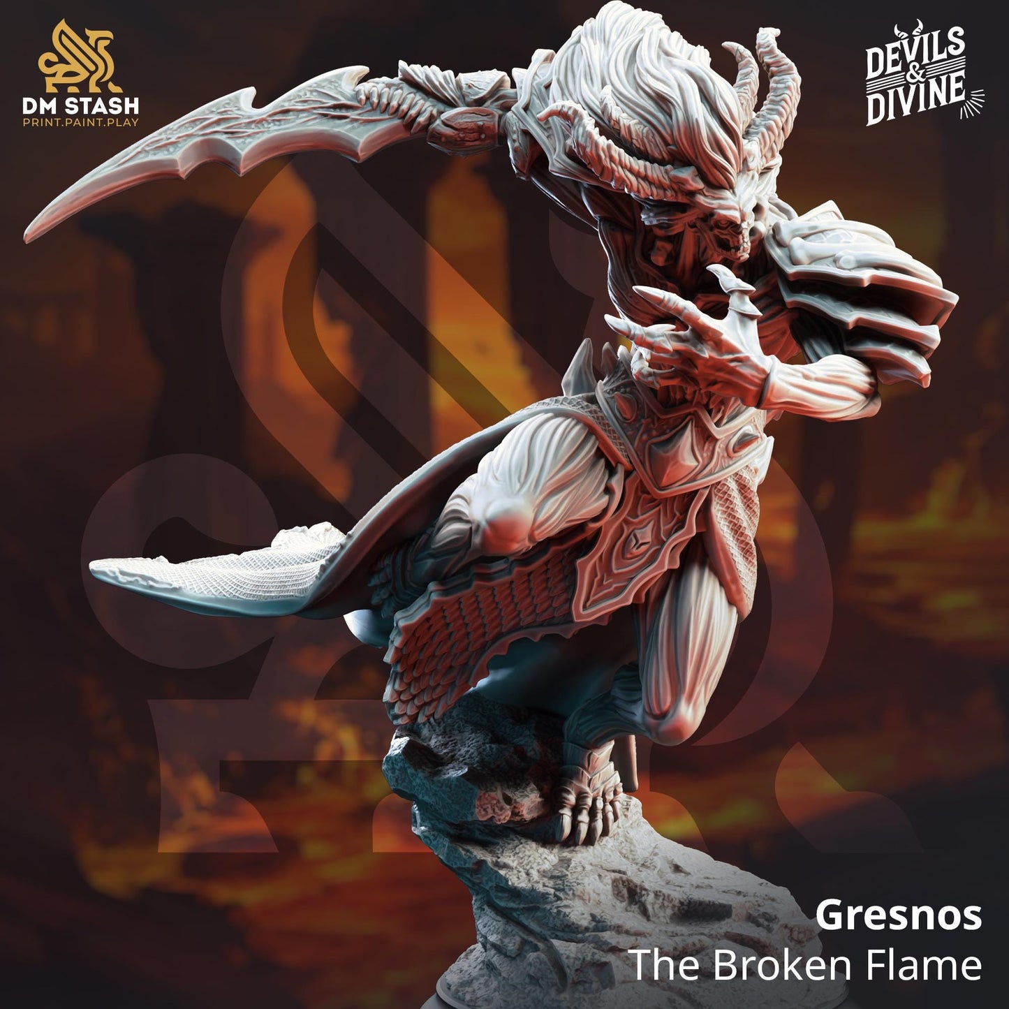 Gresnos The Broken - Fallen Corrupted Angel - DM Stash, Devils & Divine