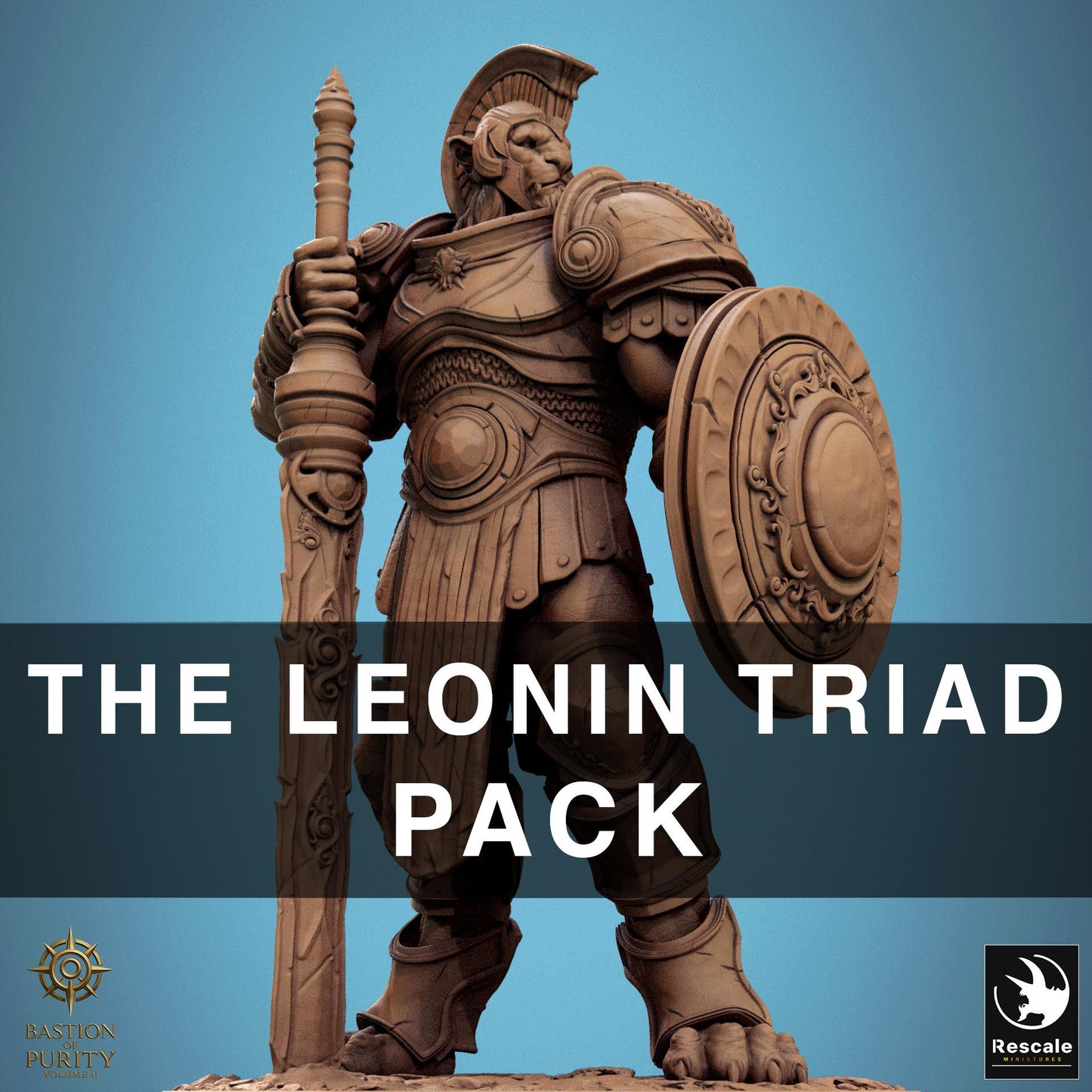 Pack Leonin Triad | 3 Miniatures | Rescale | Bastion of Purity Volume II