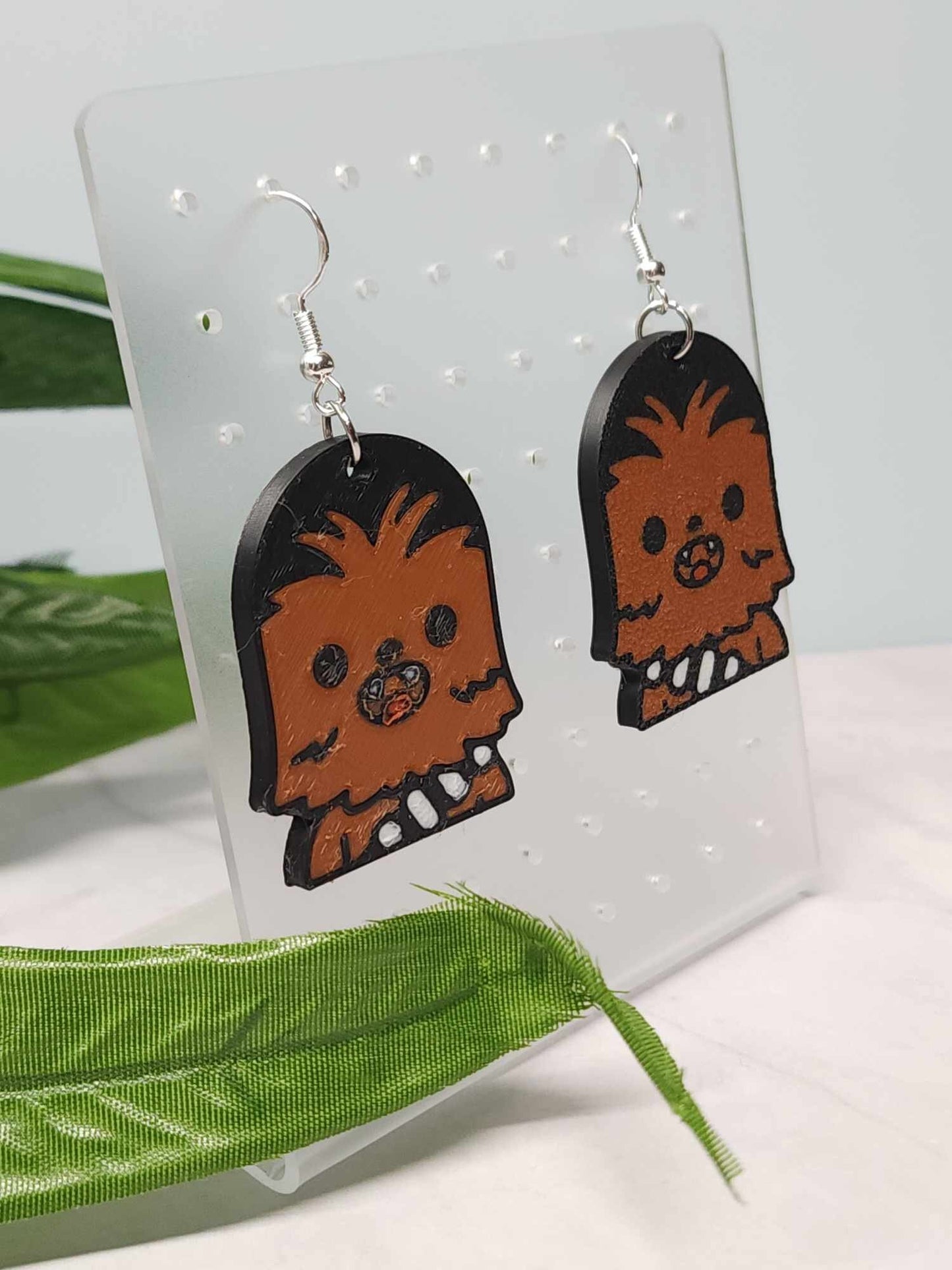 Disney Inspired Star Wars Chewbacca dangle earrings