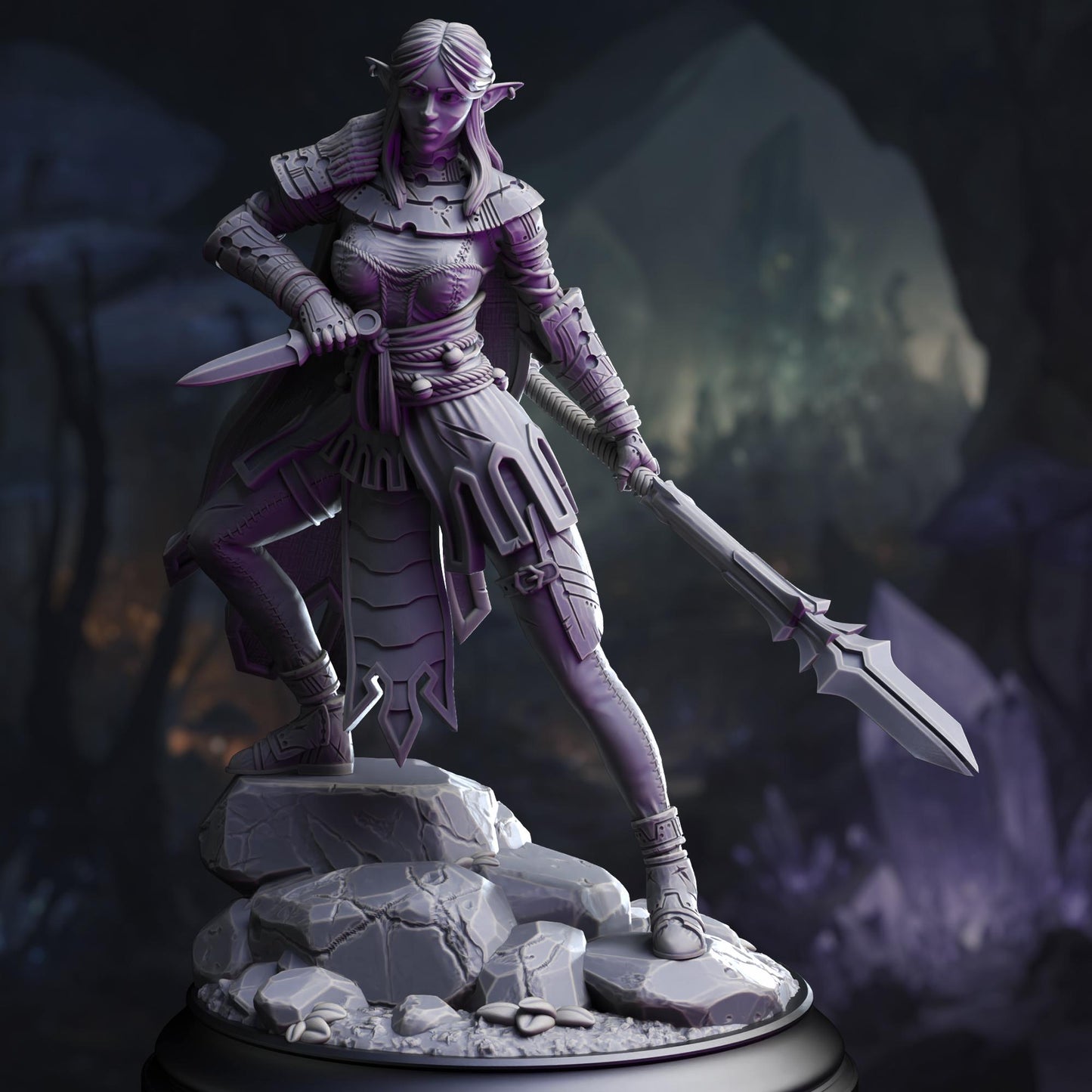 Vixa Indwynath - Drow Pathfinder of the Deep | DM Stash | Drow From Beyond
