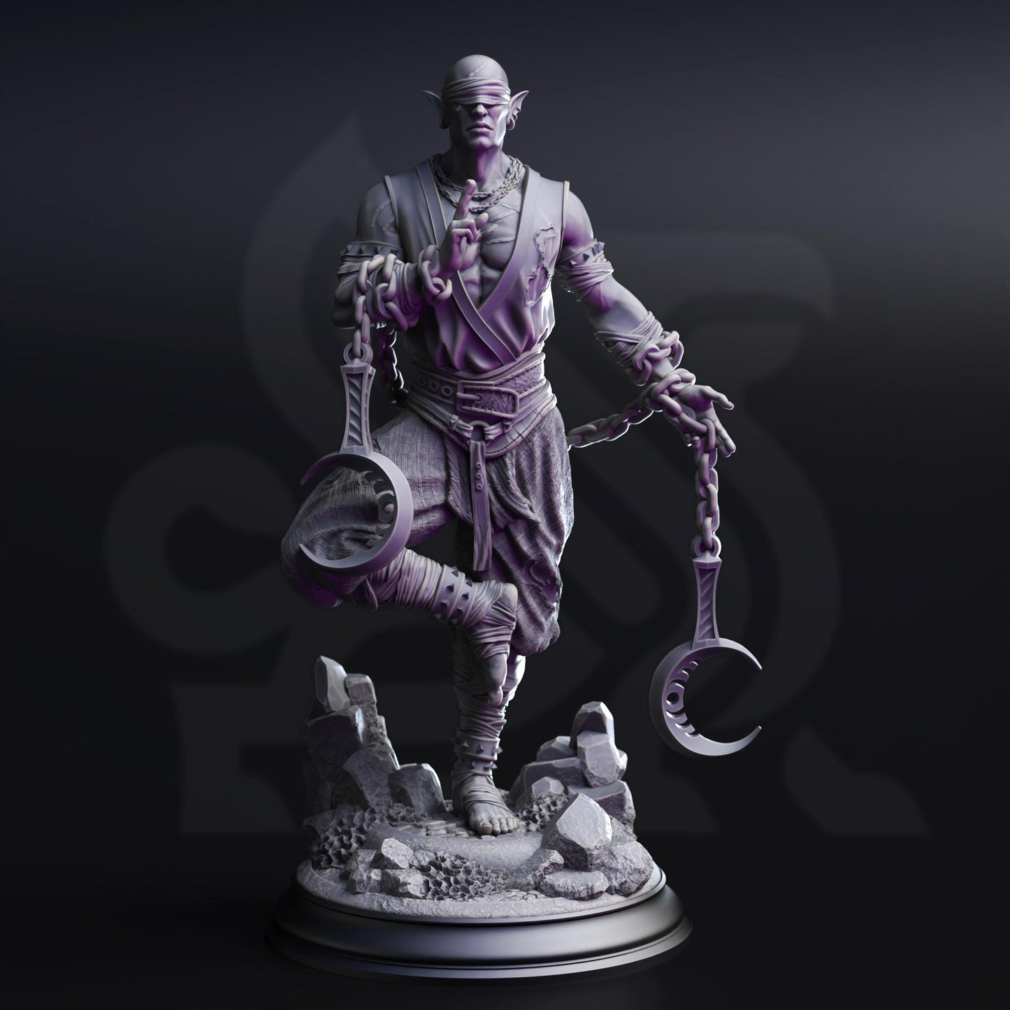 Uxas the Reborn - Drow Lunar Monk | DM Stash | Drow From Beyond