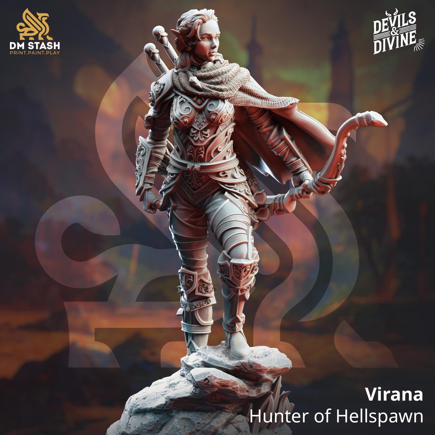 Virana - Hunter of Hellspawn Elf - DM Stash, Devils & Divine