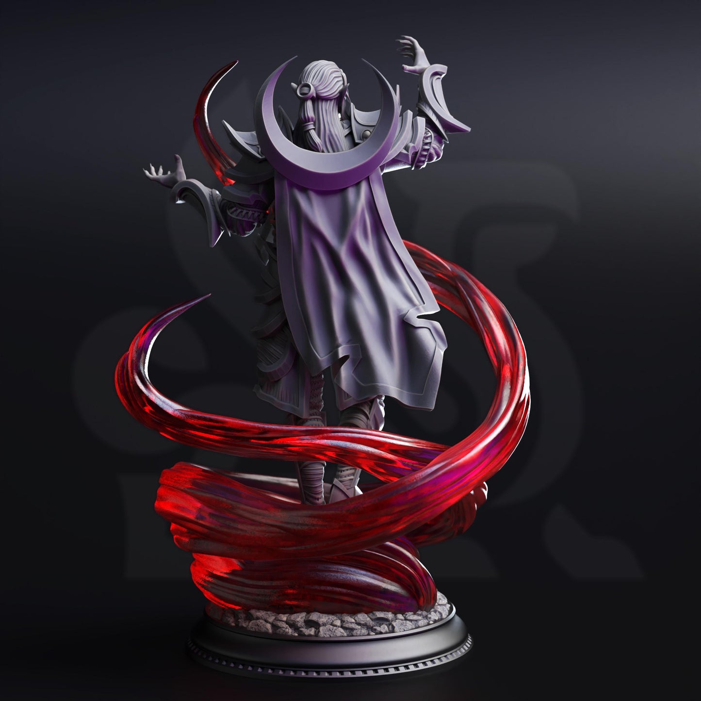 Ilvos Drak_thin - Male Drow Lunar Sorcerer  | DM Stash | Drow From Beyond