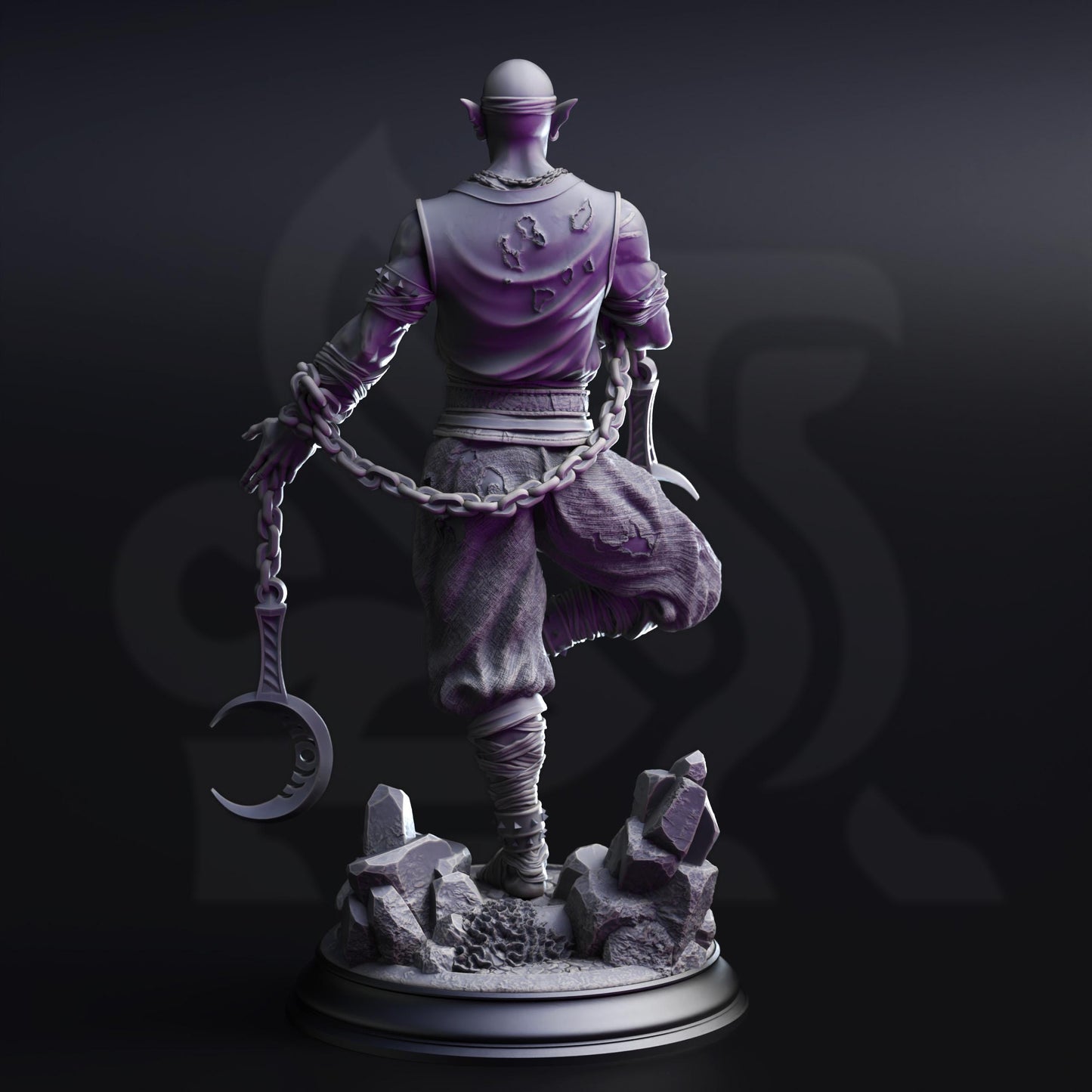 Uxas the Reborn - Drow Lunar Monk | DM Stash | Drow From Beyond