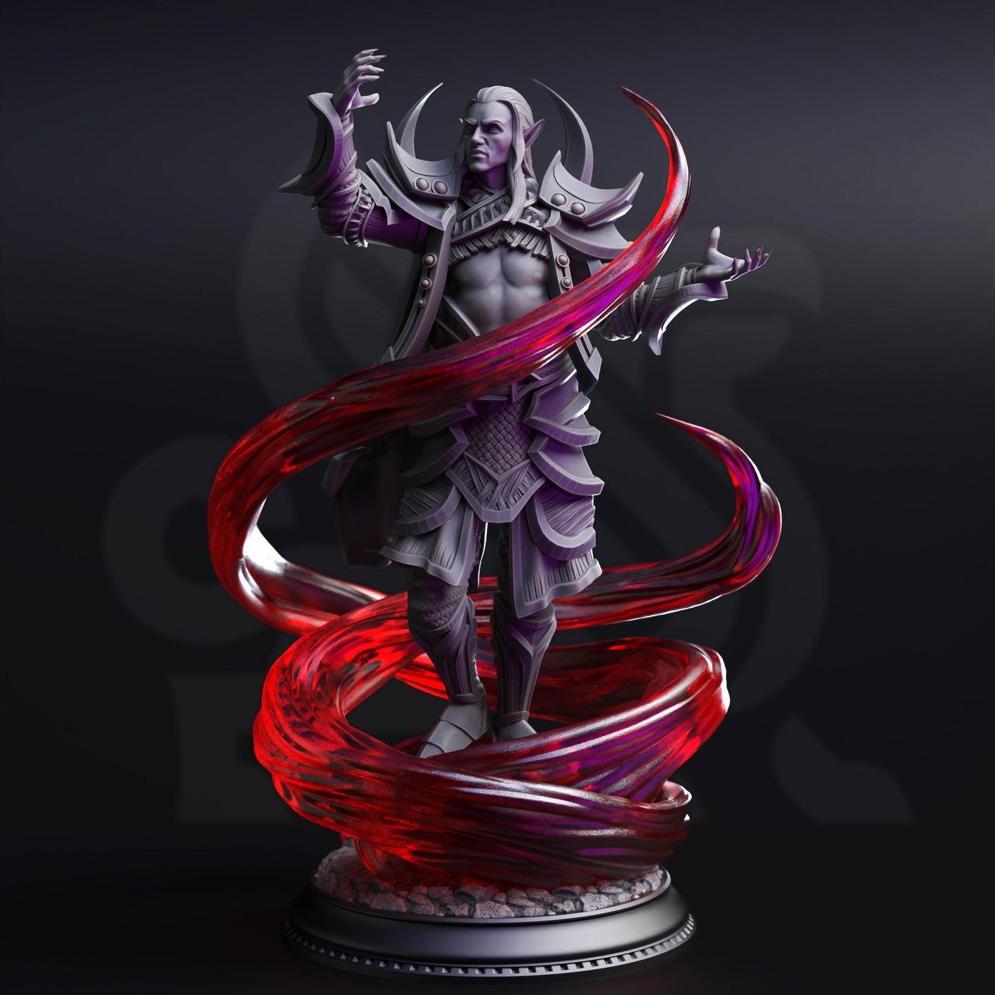 Ilvos Drak_thin - Male Drow Lunar Sorcerer  | DM Stash | Drow From Beyond