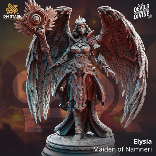 Elysia, Aasimar Angelic Cleric - DM Stash, Devils & Divine