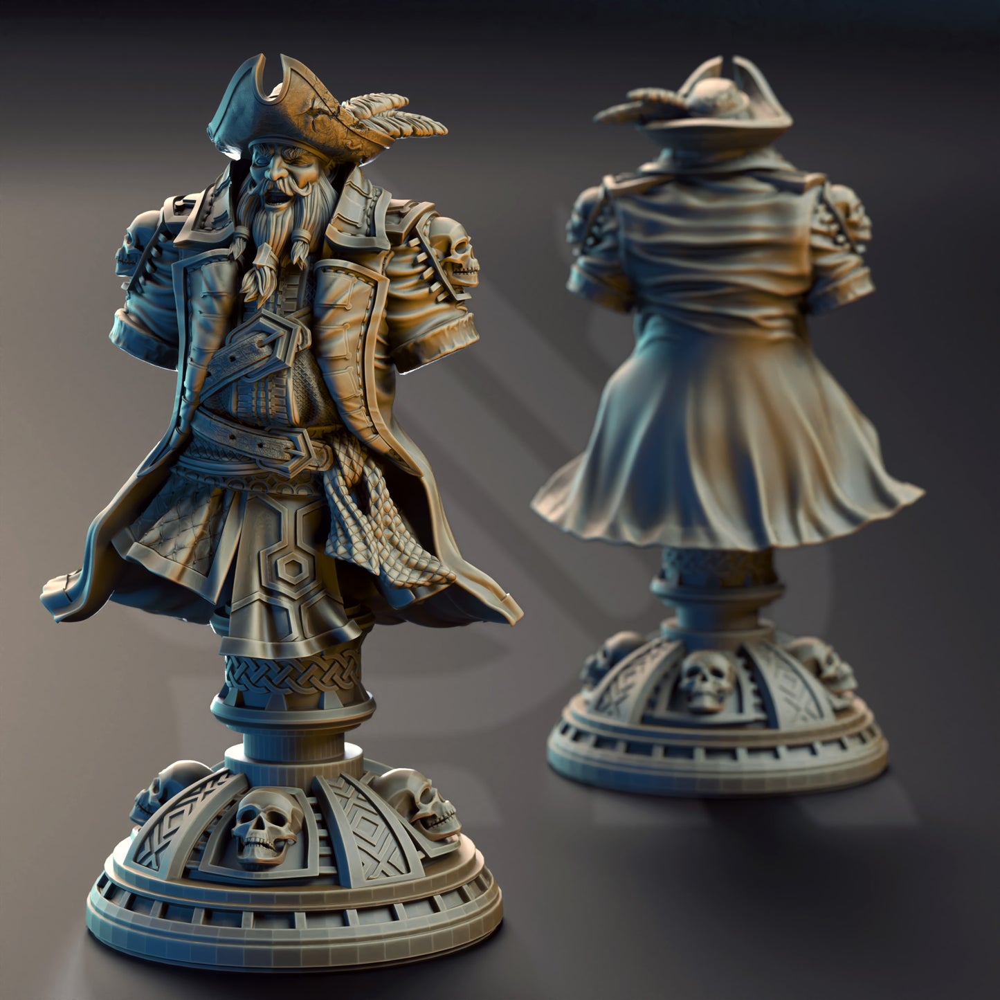 Baradin Blackbeard - Captain (Bust) | DM Stash | Blood on the Sails
