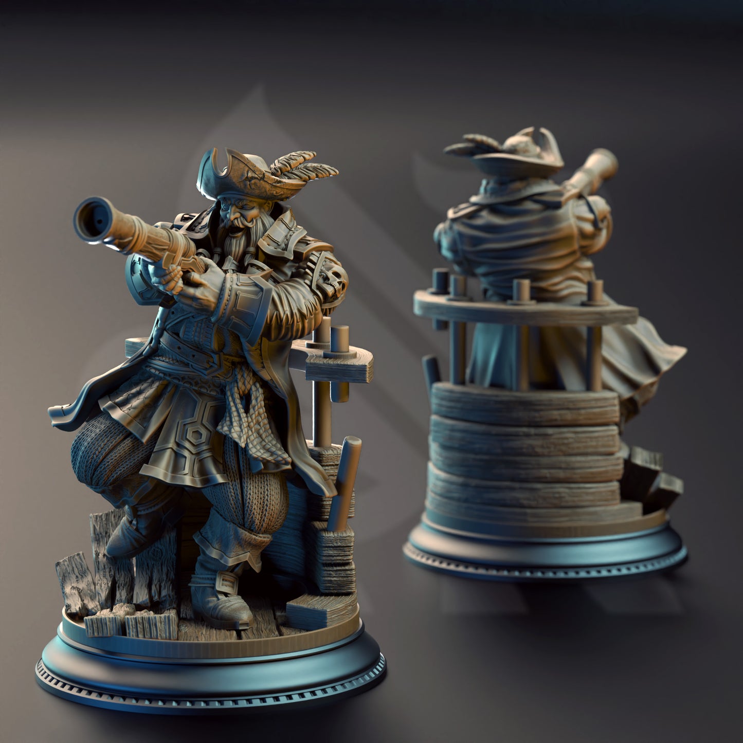 Baradin Blackbeard - Captain of the Gilded Seahorse | DM Stash | Blood on the Sails
