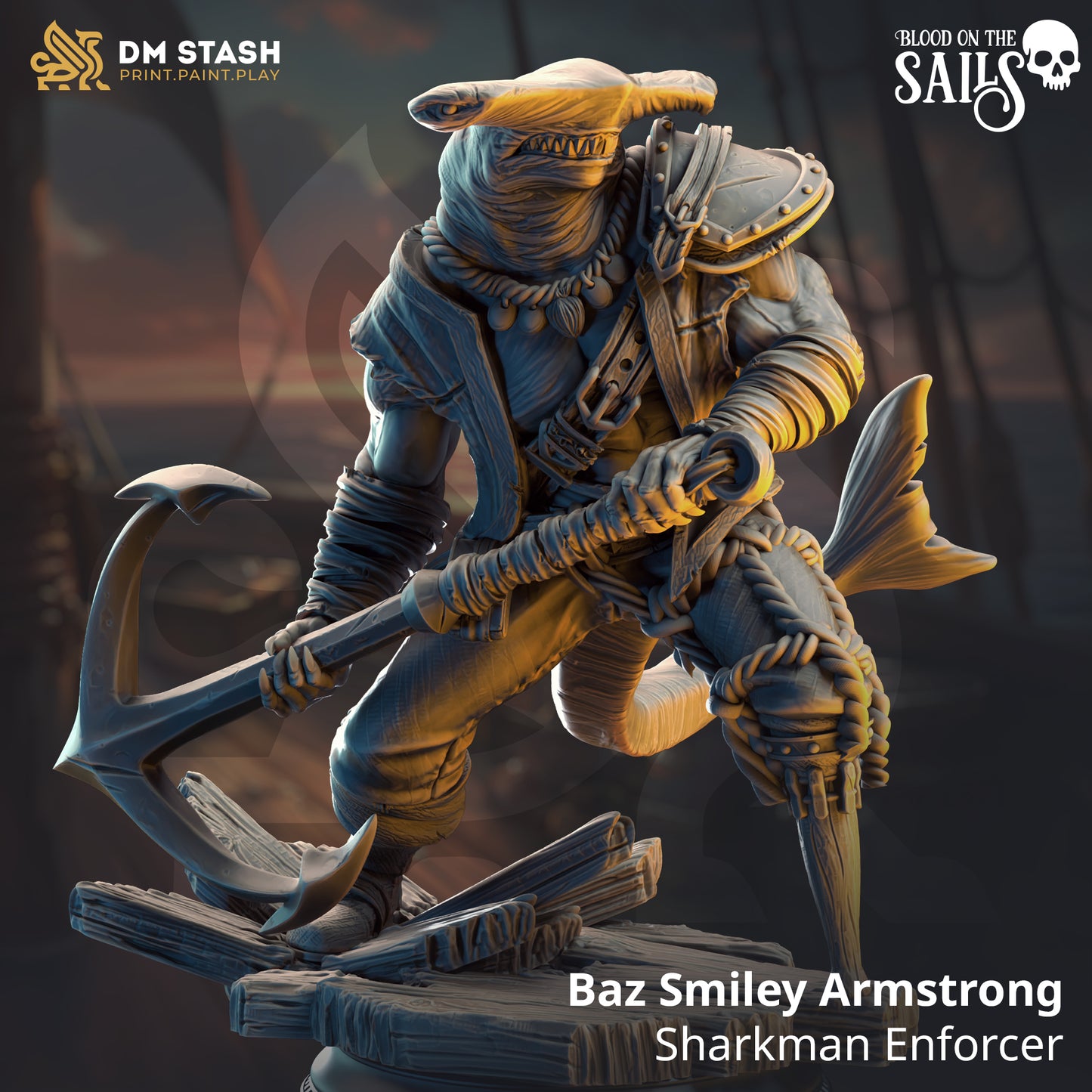 Baz Smiley Armstrong - Sharkman Enforcer - Great White - DM Stash - Blood on the Sails