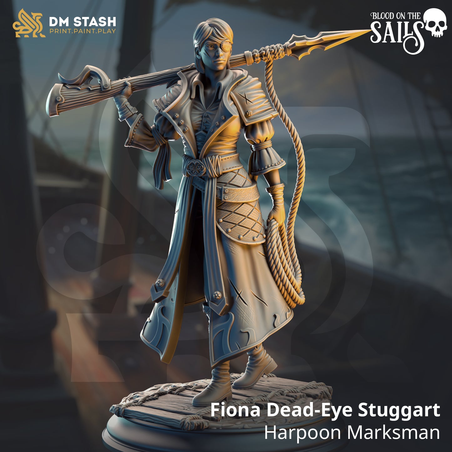 Fiona Dead-Eye Stuggart - Harpoon Marksman | DM Stash | Blood on the Sails