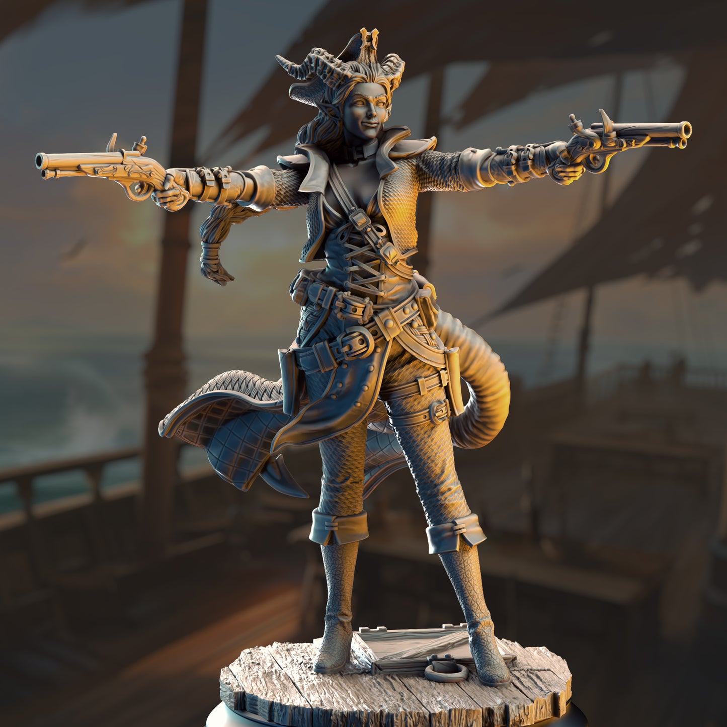Trixie Sureshot Kelpie - Pirate Gunslinger | DM Stash | Blood on the Sails