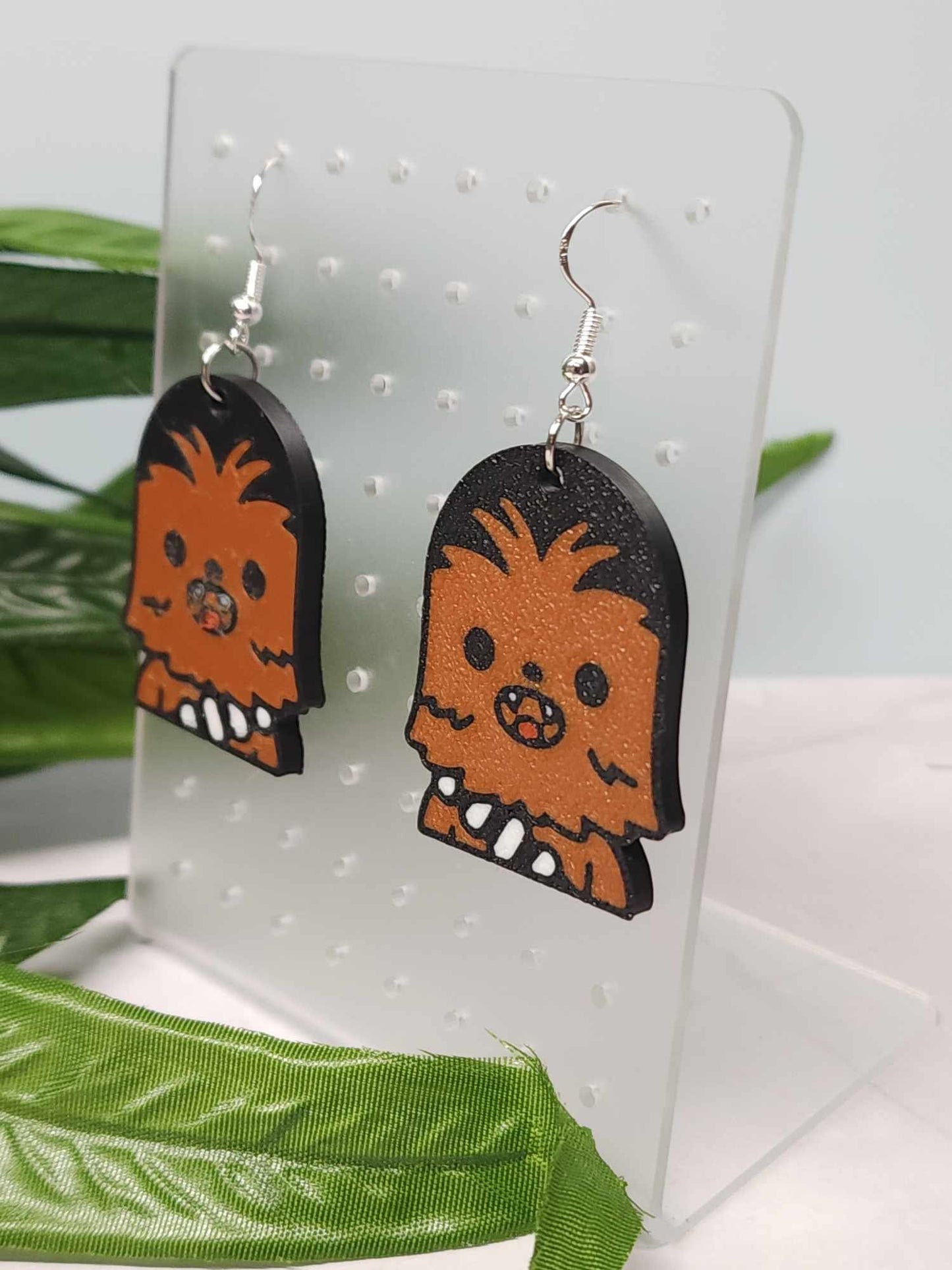 Disney Inspired Star Wars Chewbacca dangle earrings