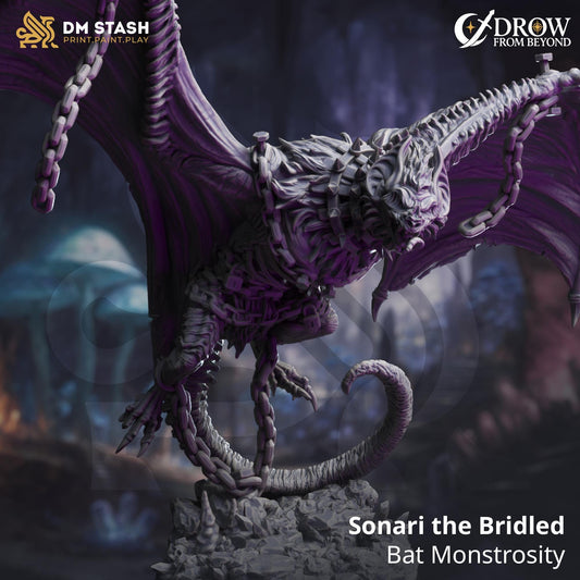Sonari the Bridled Bat Monstrosity | DM Stash | Drow From Beyond