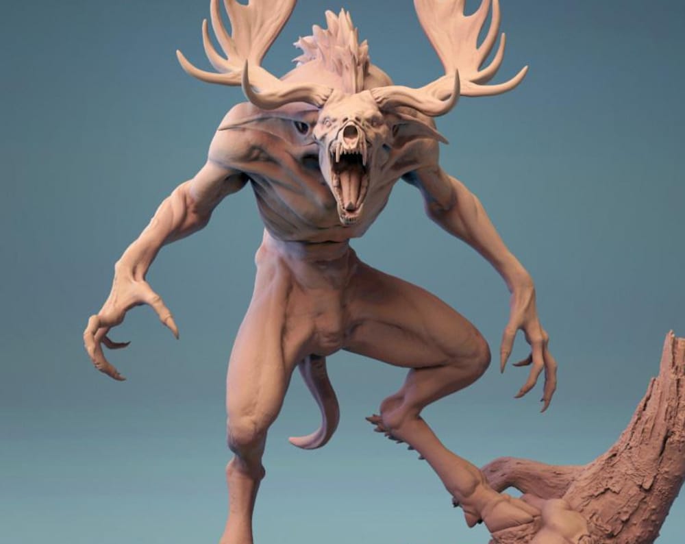 Wendigo Beast Monster - Rescale