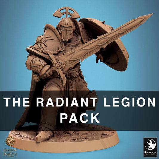Pack The Radiant Legion | 10 Miniatures | Rescale | Bastion of Purity Volume II